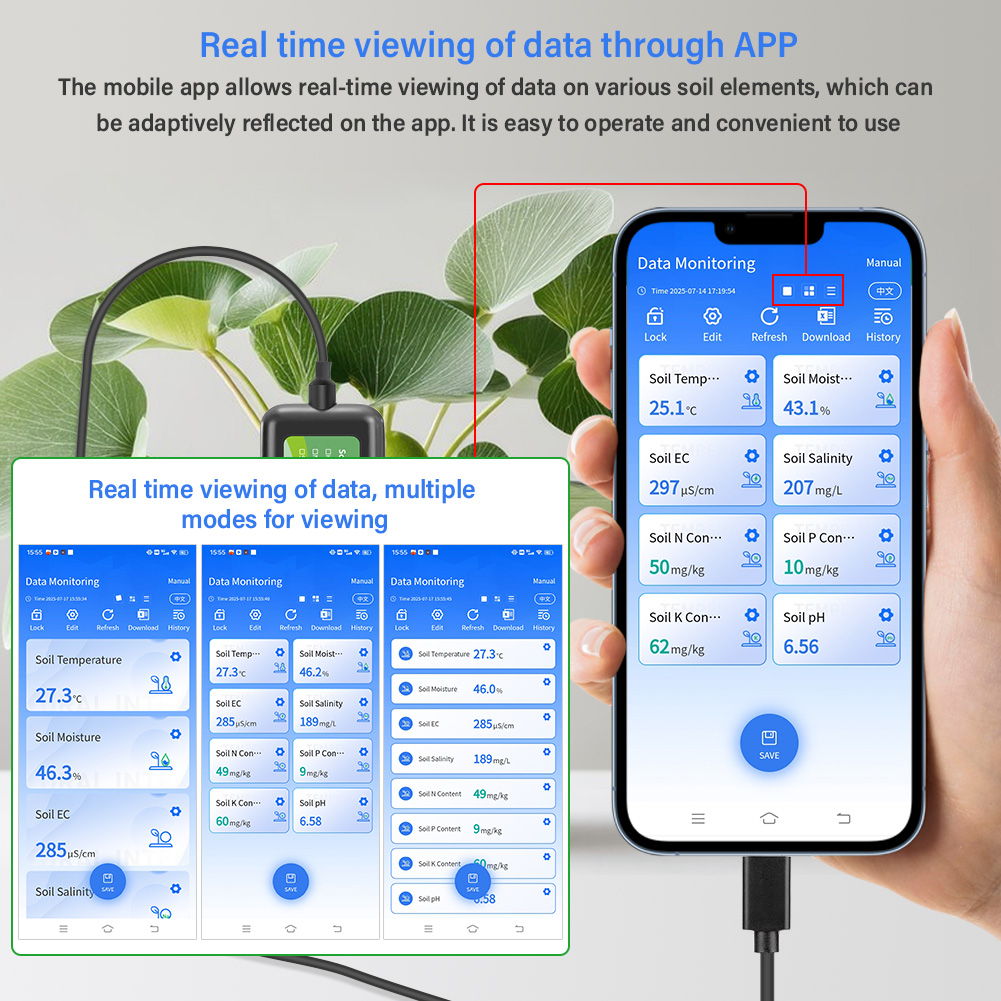 Capteur de sol 8 en 1 pour l'a - Precision Farming Smart Agriculture avis et prix